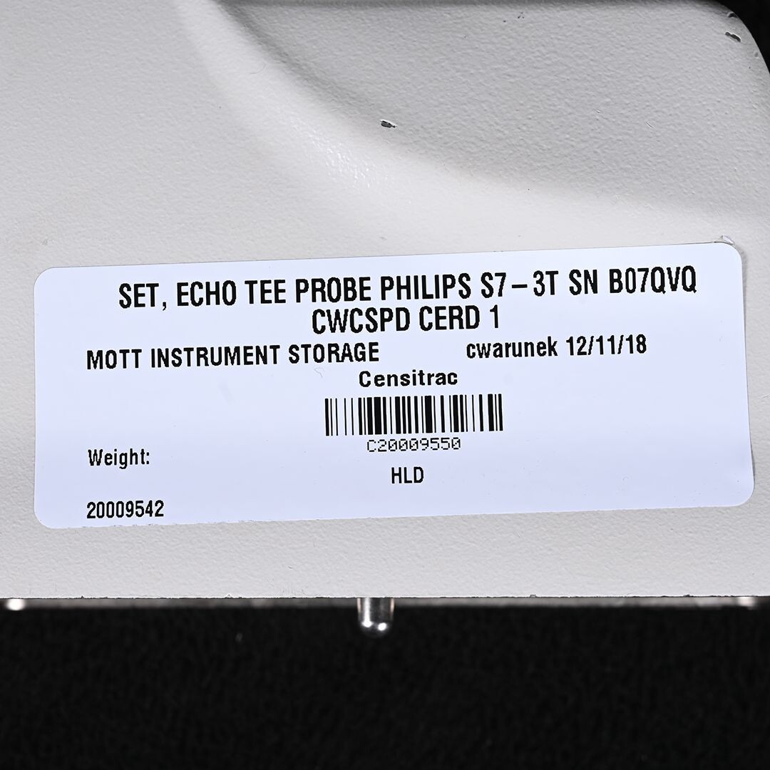 Philips S7-3t TEE Sector Array Cardiology Pediatric Diagnostic Unit with case