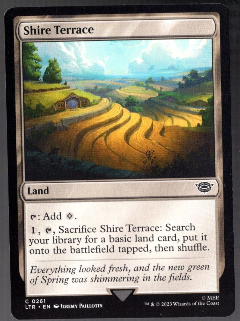 (x4) Shire Terrace 0261 Play Set Common Non Foil Lord of the Rings MTG Near Mint