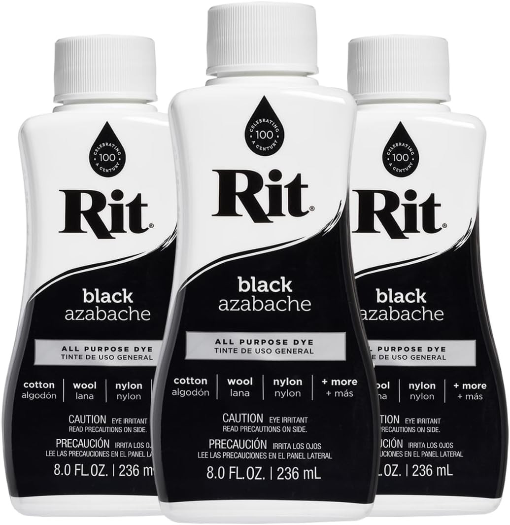 All-Purpose Liquid Dye, Black, 3-Pack