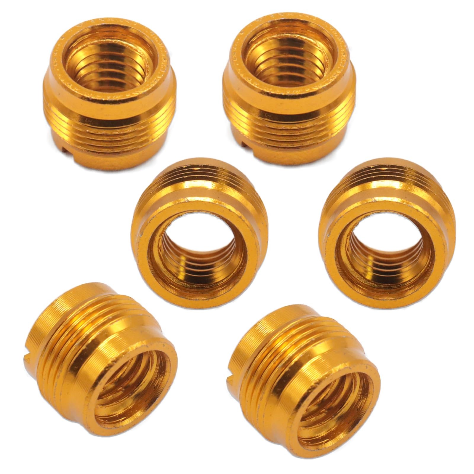 Microphone Stand Adapters 6-Pack 5/8 Male to 3/8 Female Threaded Screw