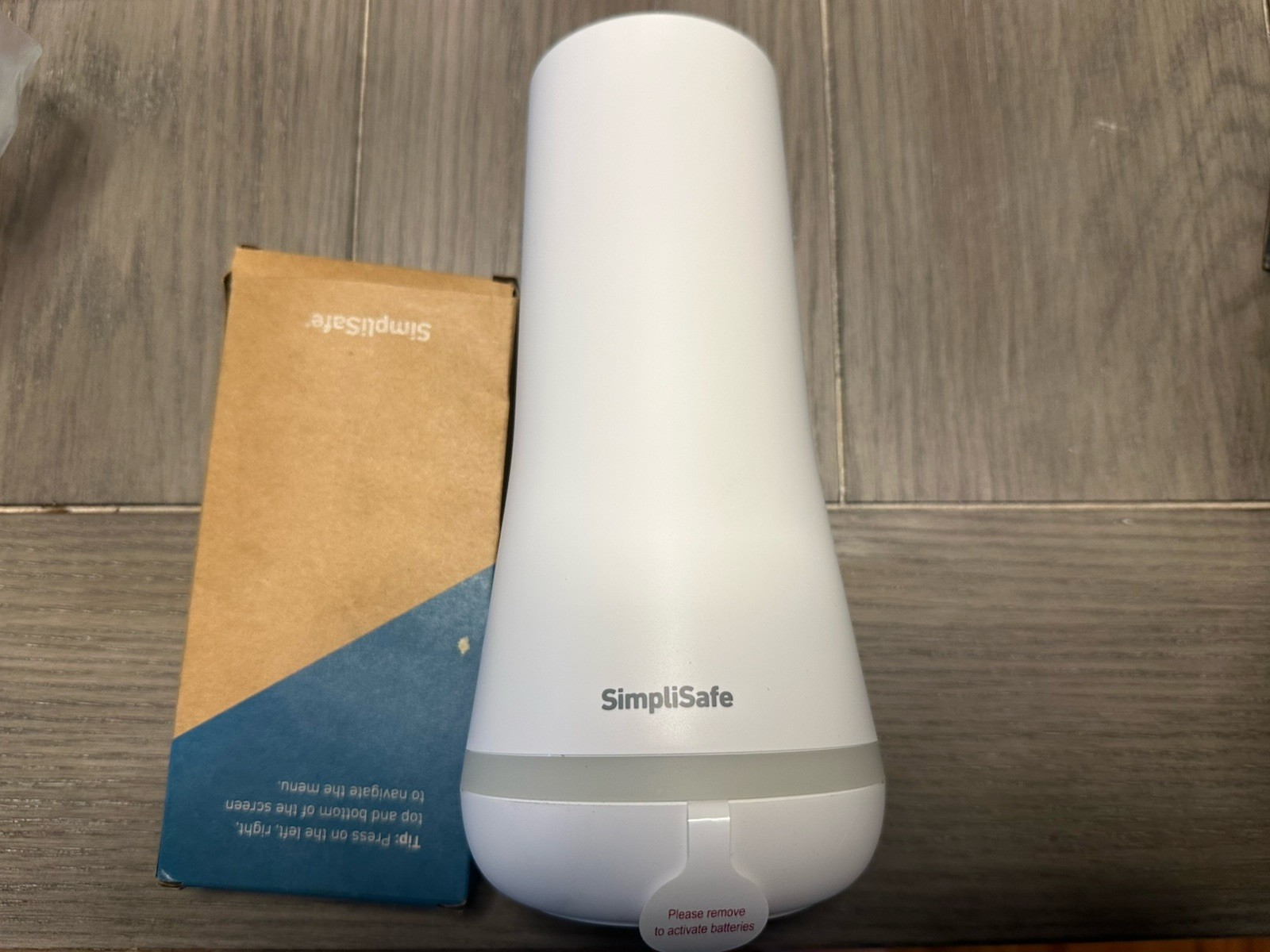 SimpliSafe Base Station & Keypad White Menu Navigation Wall Mountable Home Alarm