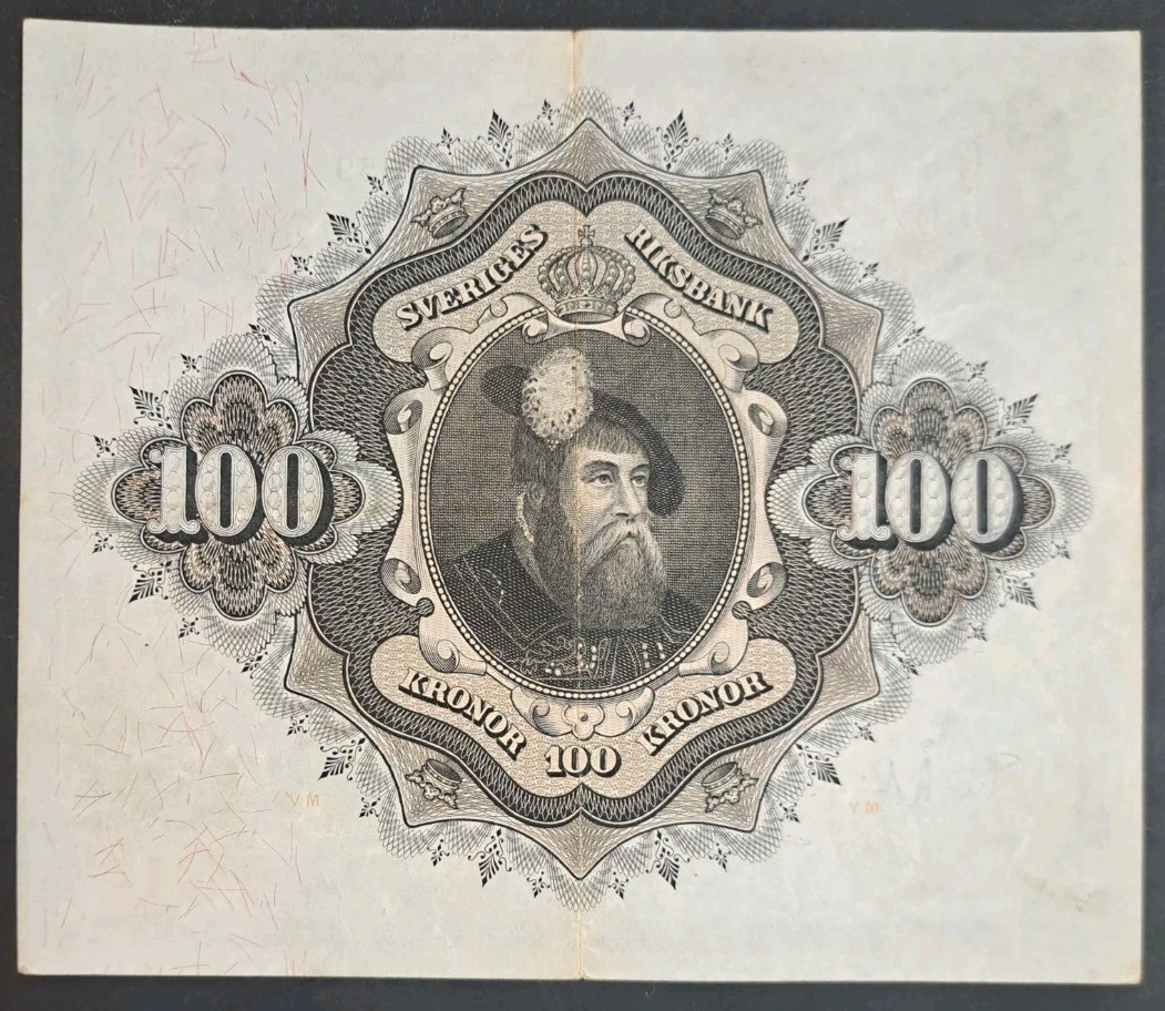 1959 Sweden 100 Kronor P48a, E297364.
