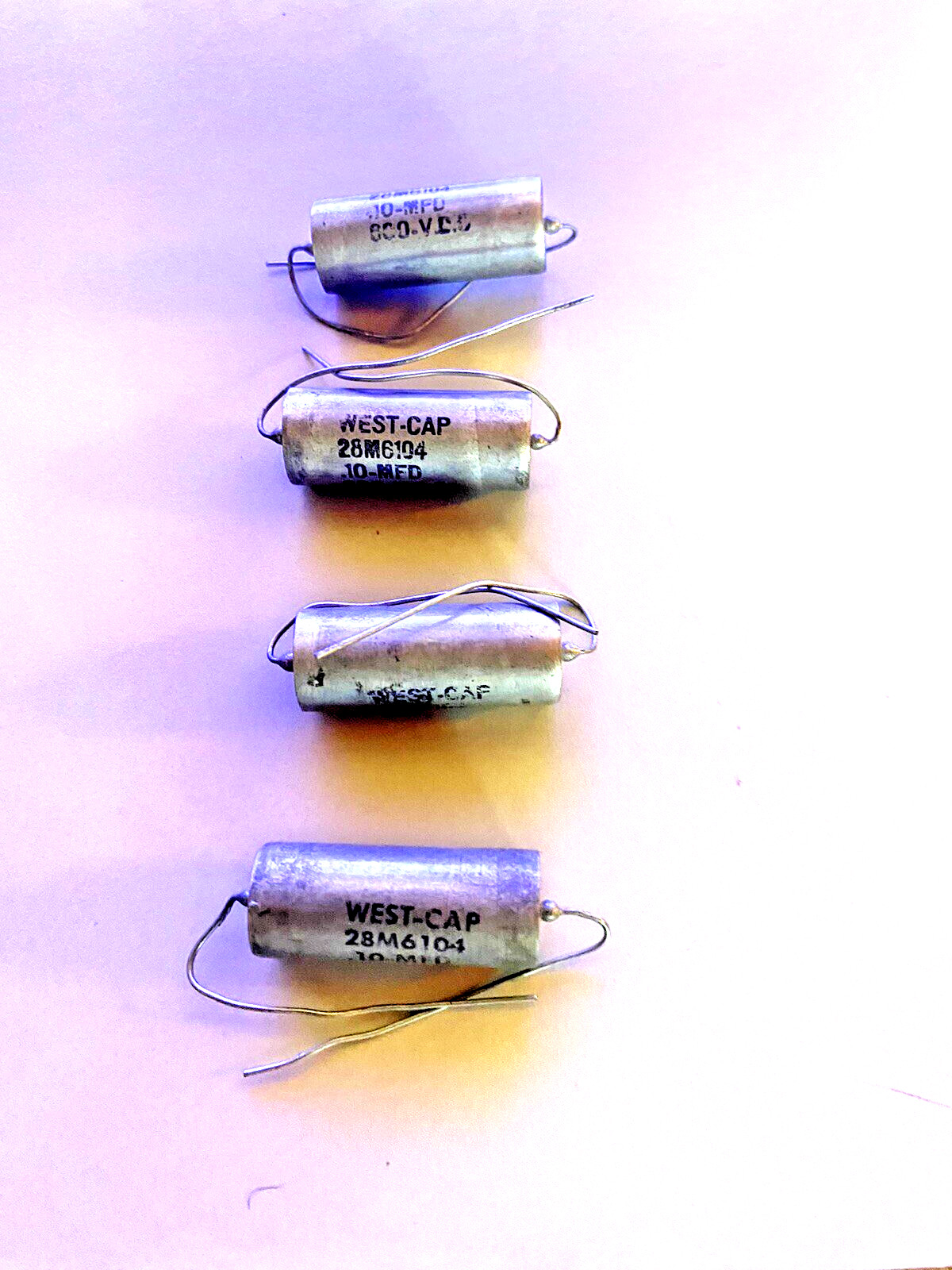 Vintage .1uF 100nF 600v West Cap "PIO" Paper in oil Capacitor for 300B, KT88