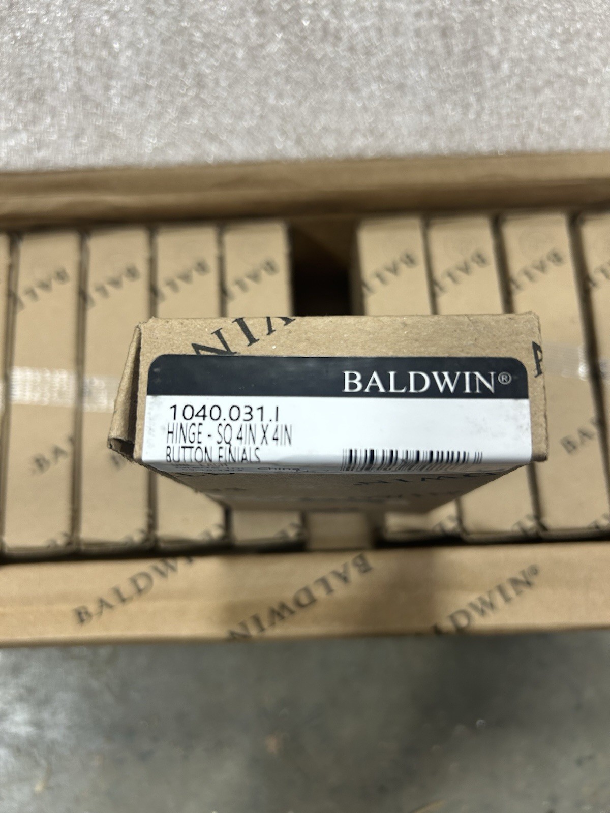 Baldwin 1040.031.I Hinge Brass 4" x 4"