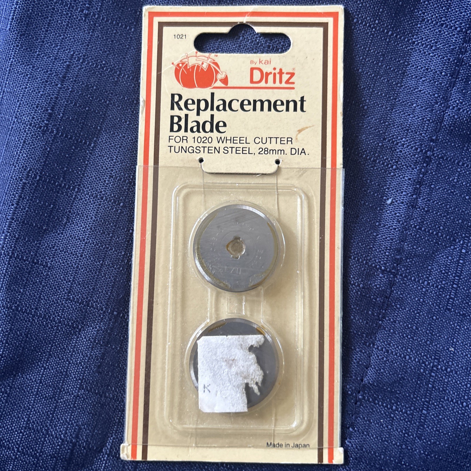 Dritz Vtg Tungsten Steel Replacement Blades Model 1020 Wheel Cutter