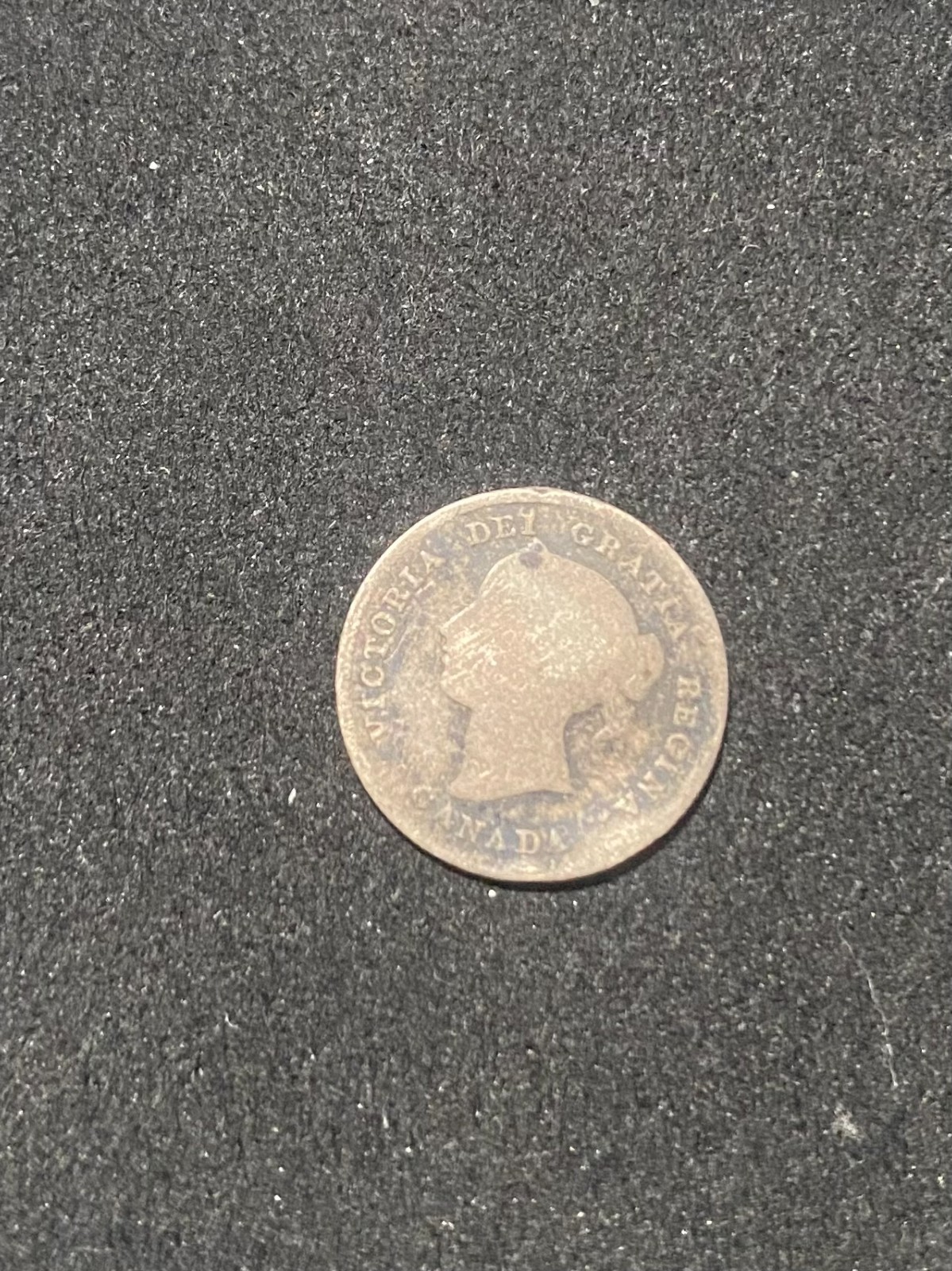 1875 Canada 5 Cents Silver Coin - AG- PRICE REDUCED