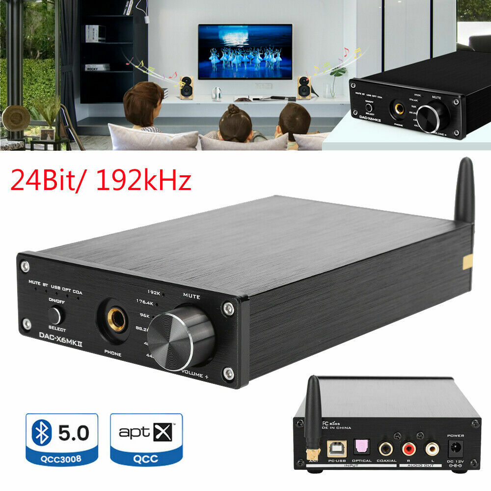 NFJ FXAUDIO DAC-X6MKII DAC HIFI Preamps Bluetooth5.0 with high quality rortd