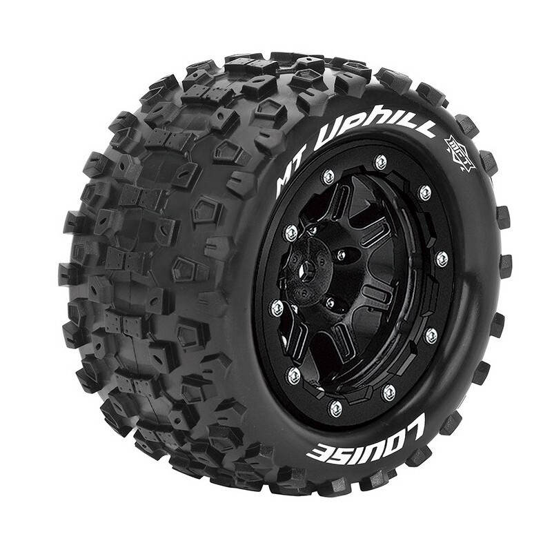 Louise R/C MFT MT-Uphill 1/10 Monster Truck Tires, 1/2 Offset, 17mm Hex, Soft