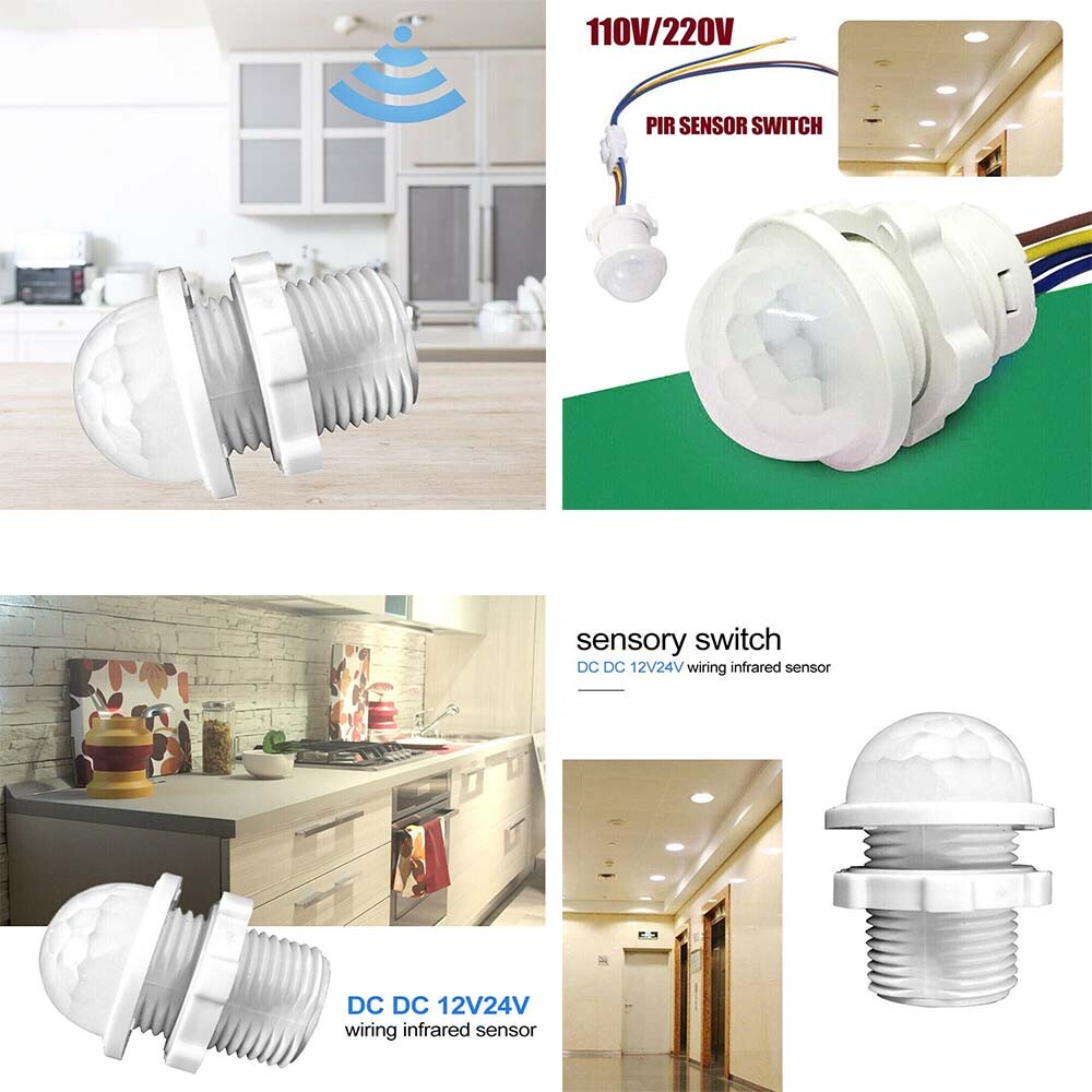 5Pc PIR Infrared Motion Sensor Detector 110V Smart Switch Light Lamp Switch Auto