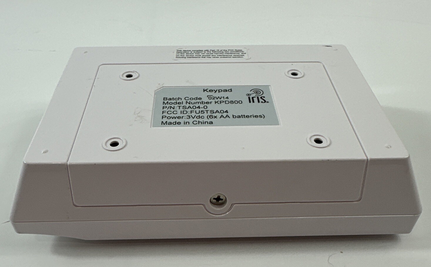 IRIS Security Keypad Model KPD800 Smart System Control Tested