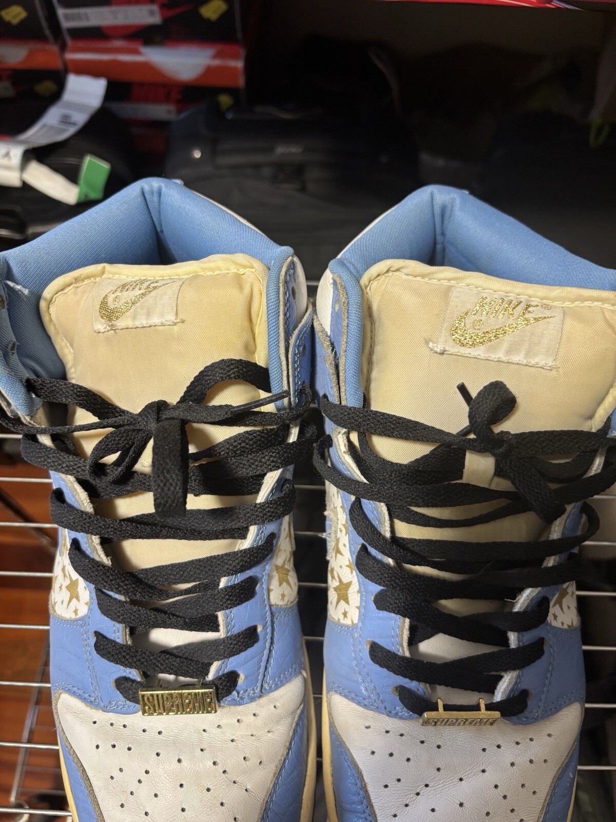 Nike Dunk High Pro SB Supreme Blue Stars 2003 Size 9.5 307385-141 SHIPS FAST