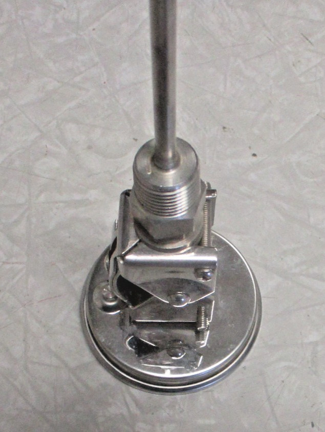Thermometer Temperature Gauge 150-750F, 3" Adjustable Face, 6" Stem, 1/2" NPT
