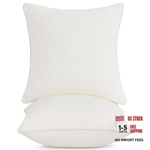 20x20 Pillow Inserts Set of 2 - Soft and Fluffy Square 20x20 Inch (Pack of 2)