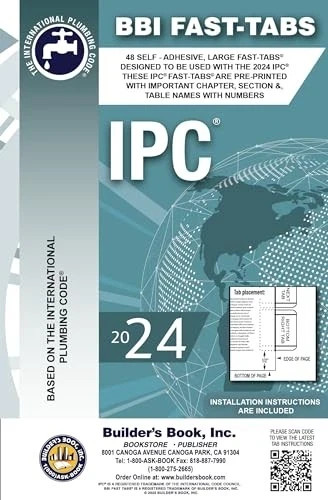 2024 International Plumbing Code (IPC) Fast-Tabs by Builder's Book ,FreeShipping