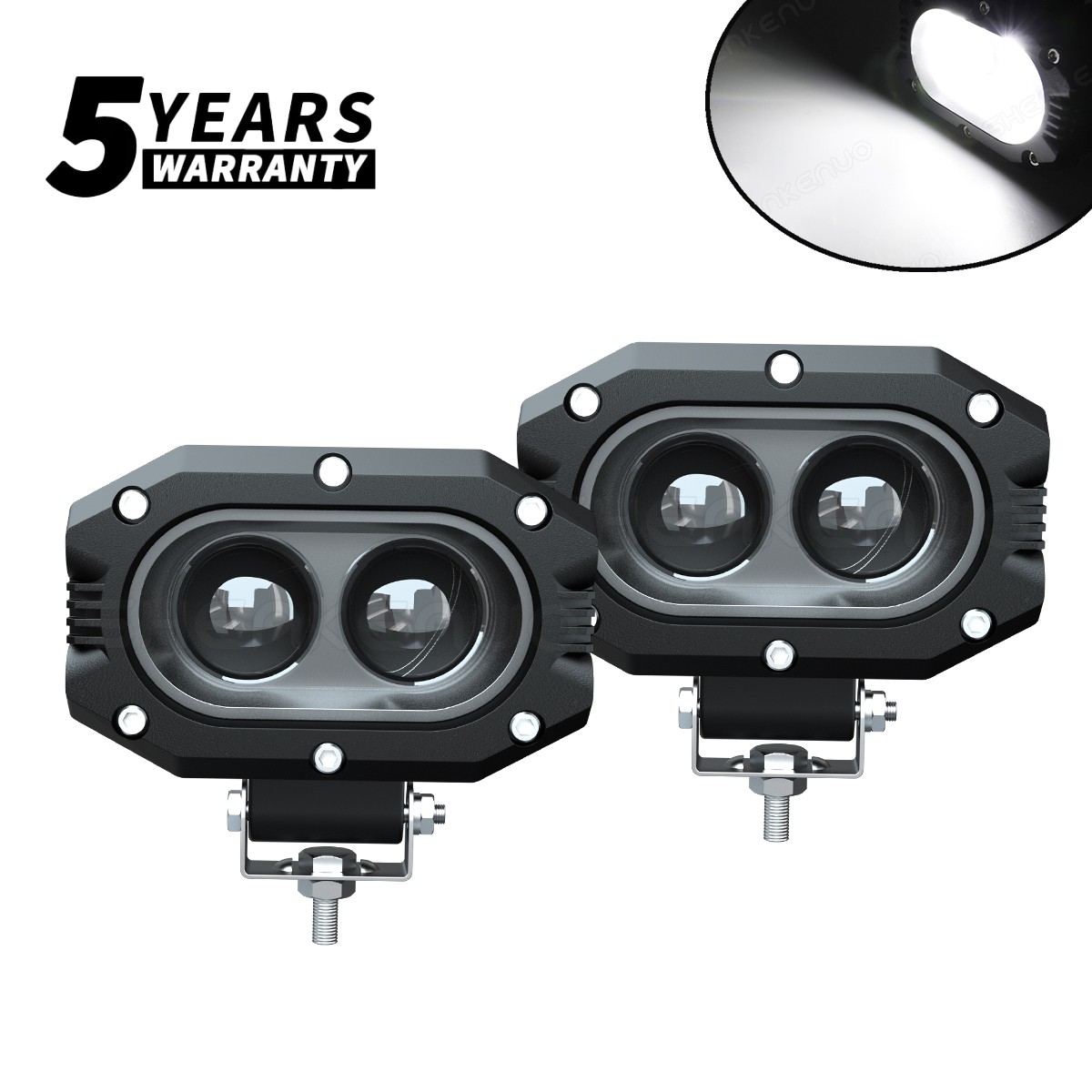 2X 4"INCH LED Work Light Spot Pods Beam Bar Driving Fog Lamp For Hummer