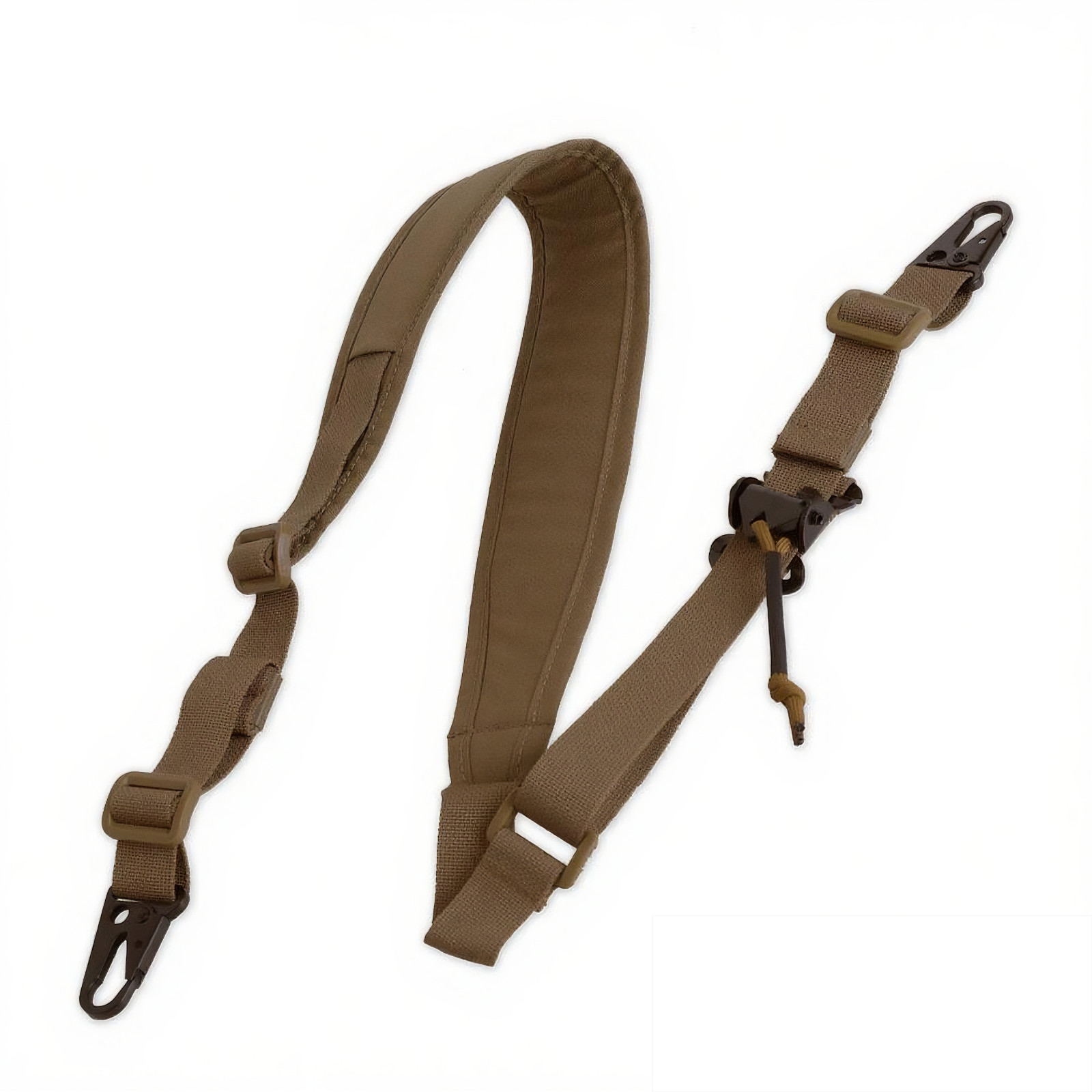 KiTOP Tactical Sling 2 Point Shoulder Strap Padded Rifle Shooting Sling - Tan