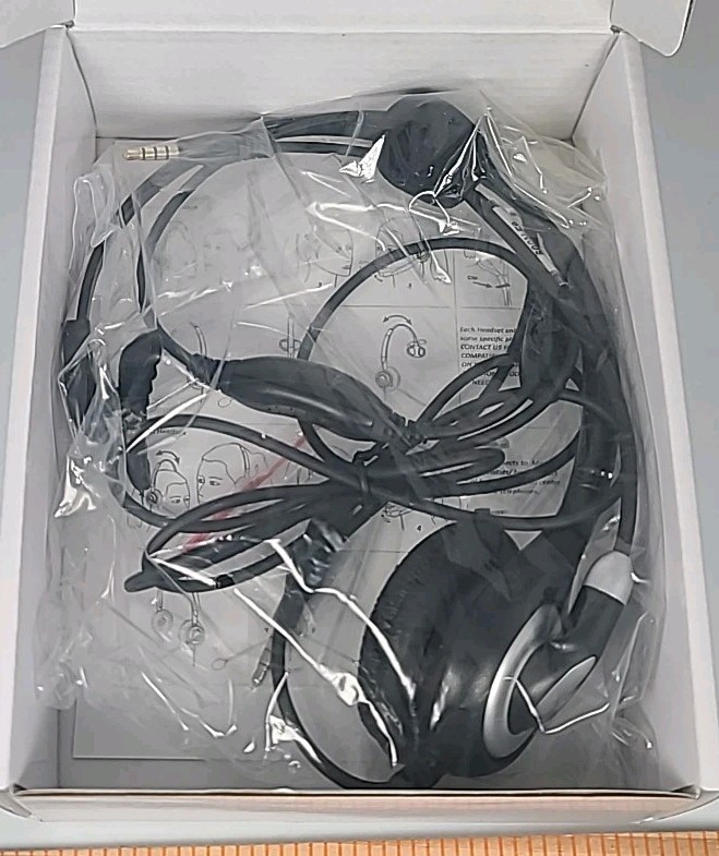 Arama Wantek Mono Headsets LOT OF X4 Call Center Headset Model A600 3.5mm Plug