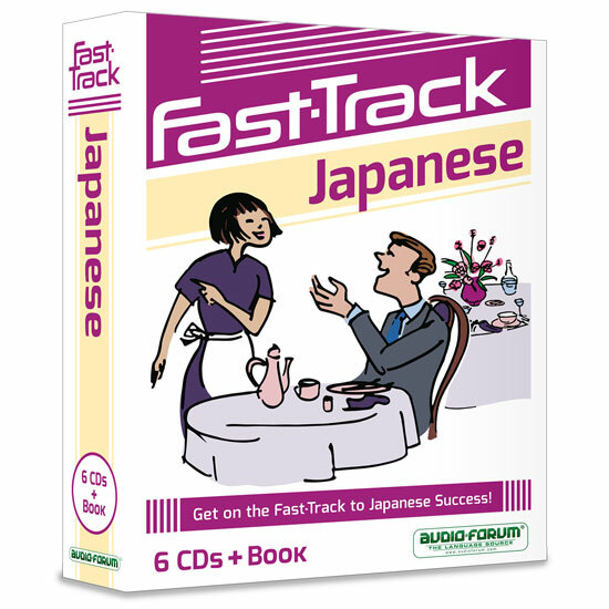 Fast-Track Japanese (6 CDs/Book) by Audio Forum - *NEW in BOX*