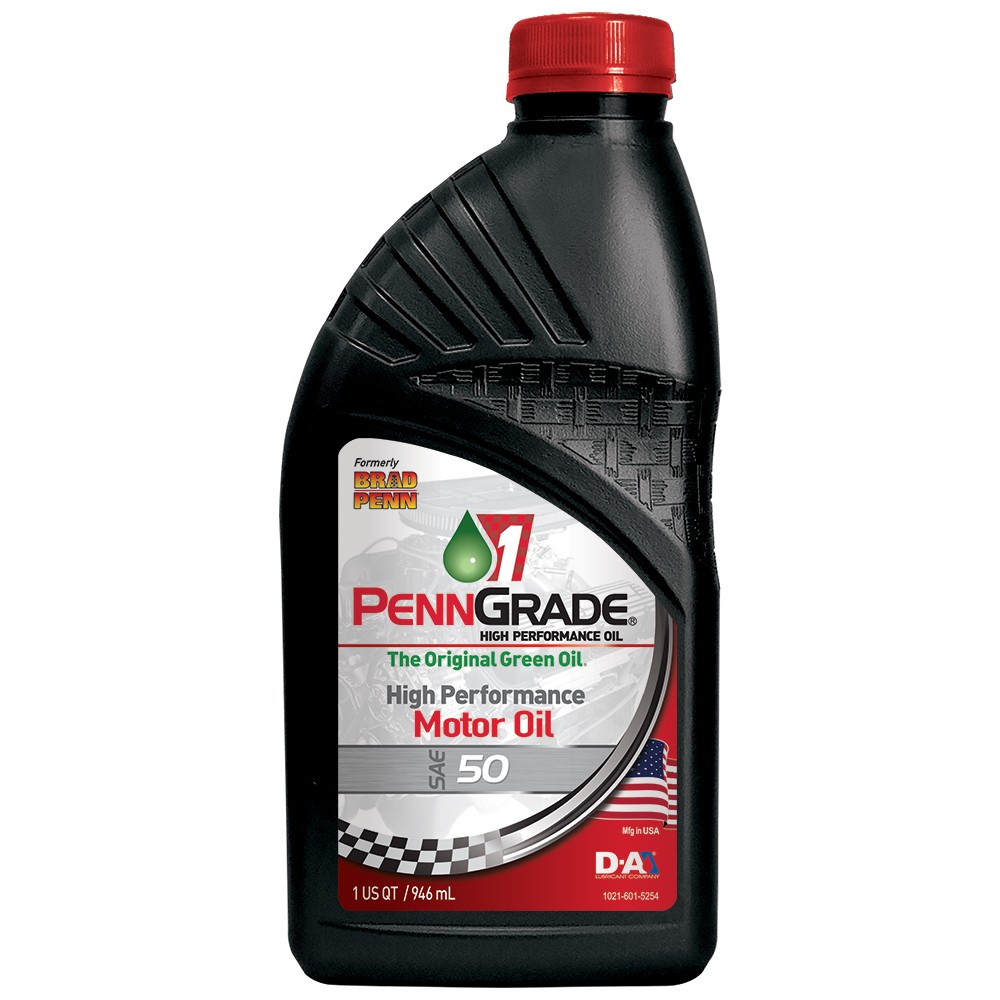 Brad Penn PennGrade Motor Oil - High Zinc - 50W - Conventional - 1 qt - Each