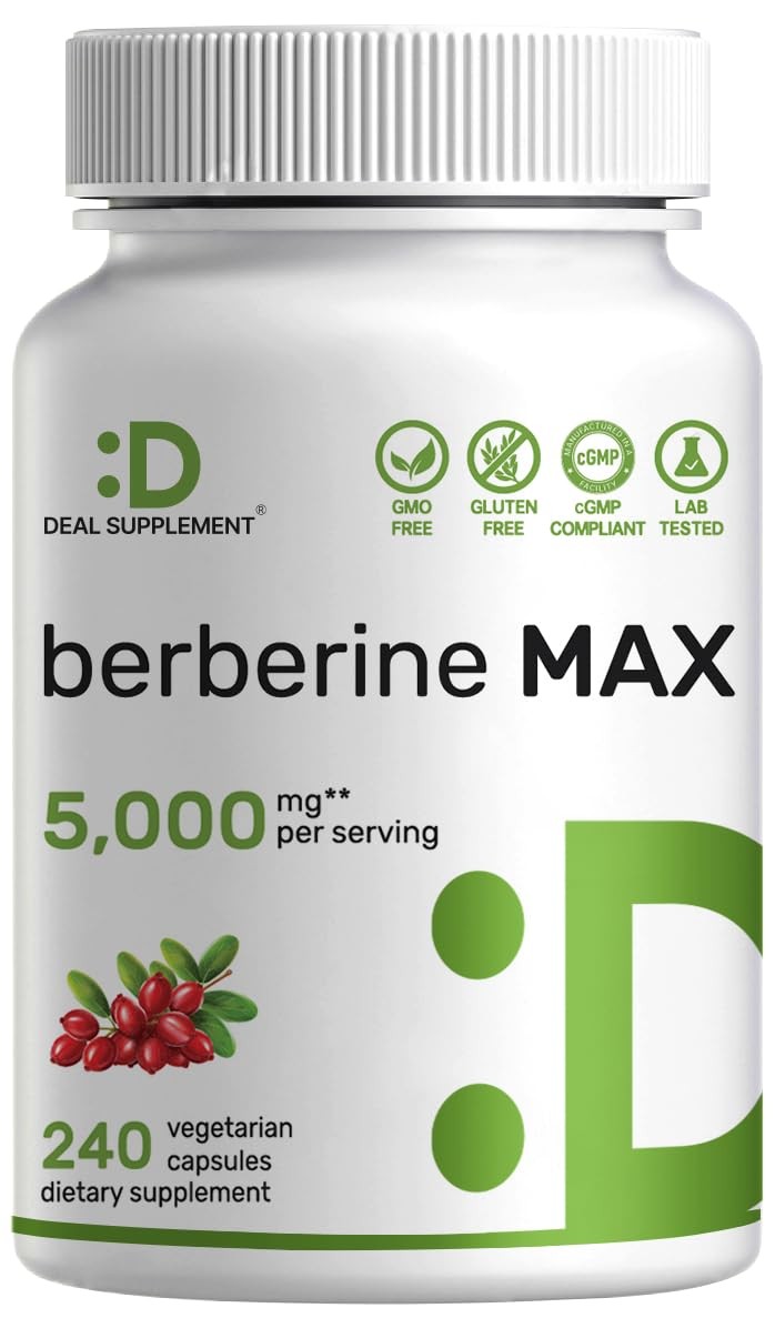 Berberine & Turmeric 240 Caps | Azucar Metabolismo Curcuma Salud Digestiva