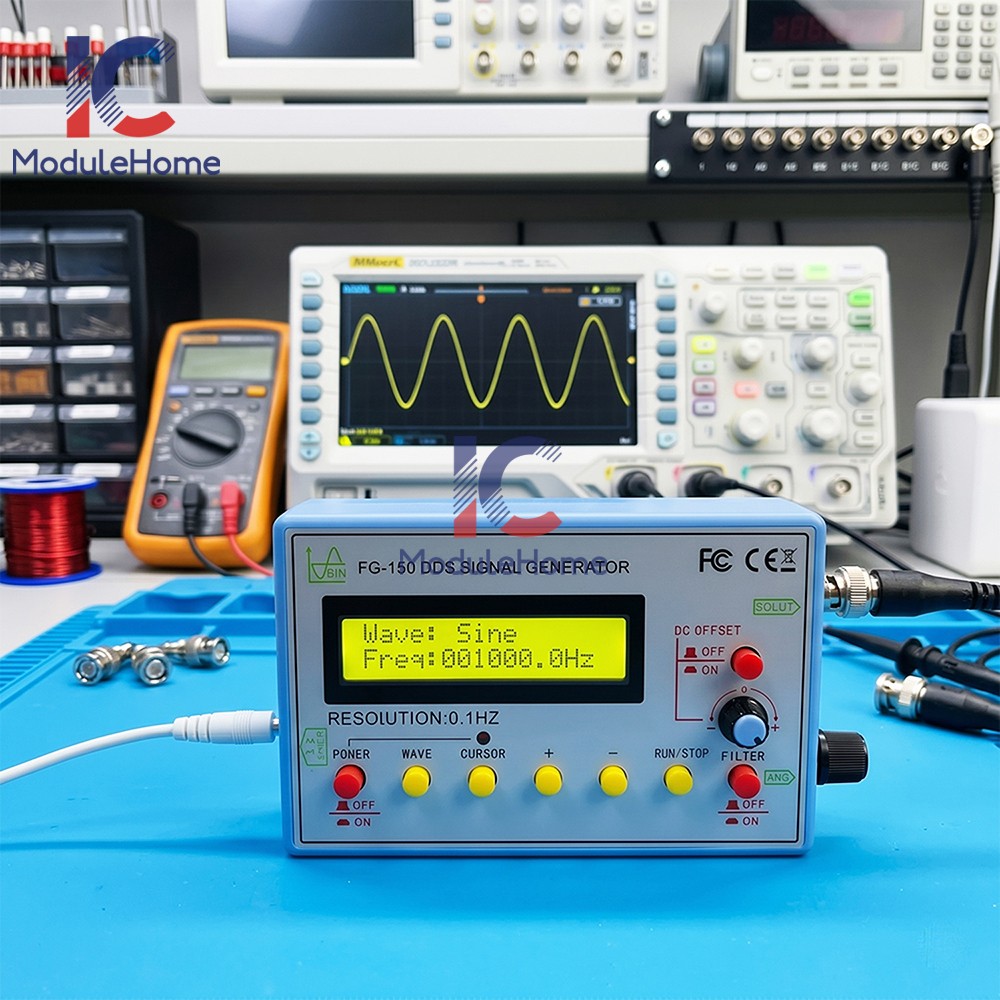 FG-150 DDS High-Precision Frequency Signal Generator with 15 Adjustable Waveform