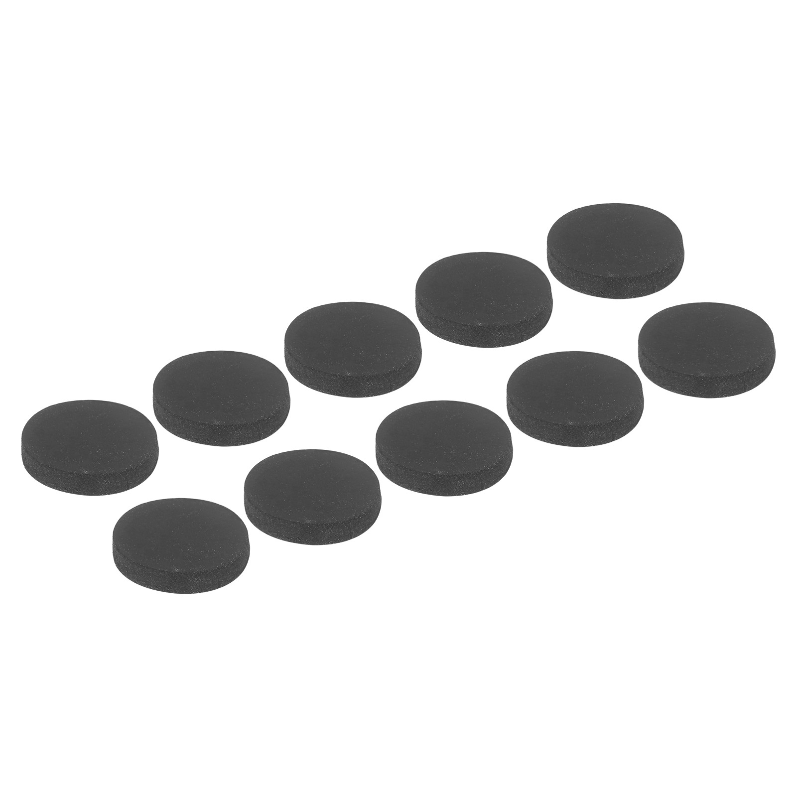 10 Pcs Non Slip Furniture Pads 15mm x 3mm, Adhesive Backed Rubber Feet