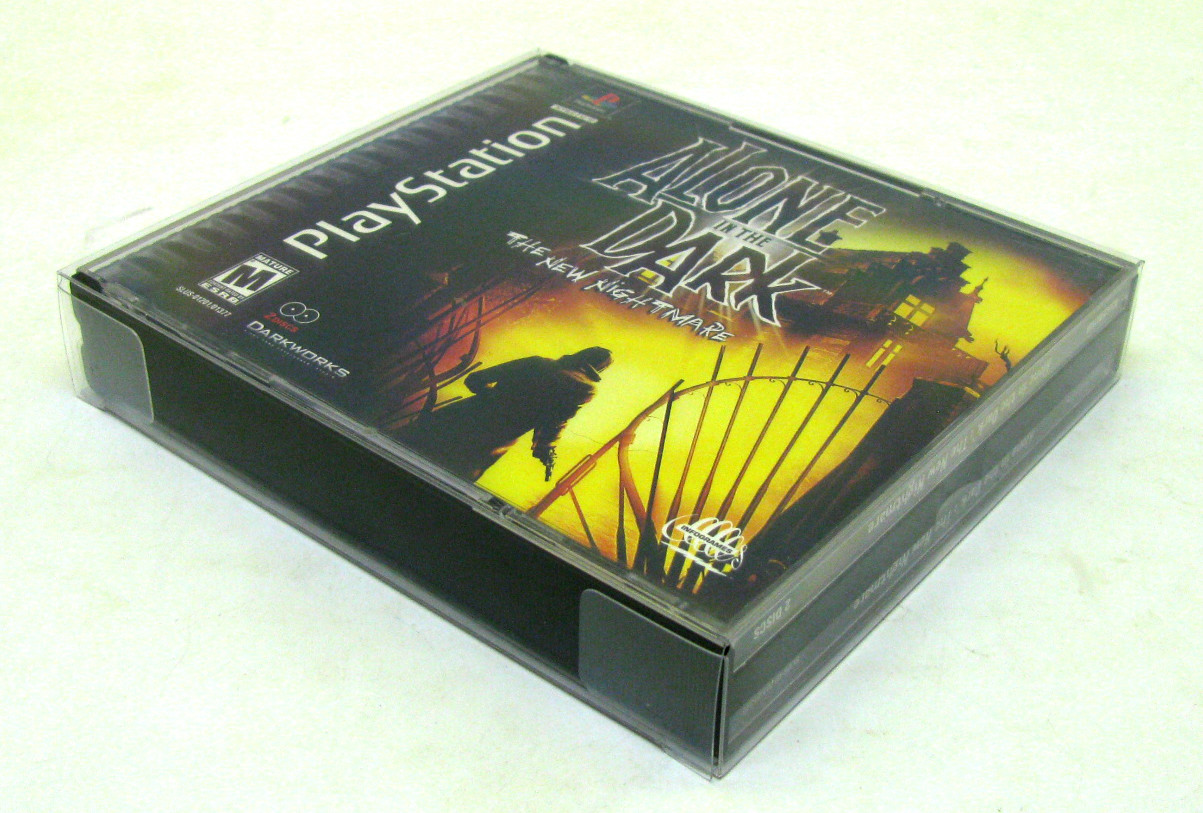 50x SONY PLAYSTATION ONE PS1 CIB DOUBLE CD - CLEAR PROTECTIVE BOX PROTECTOR CASE