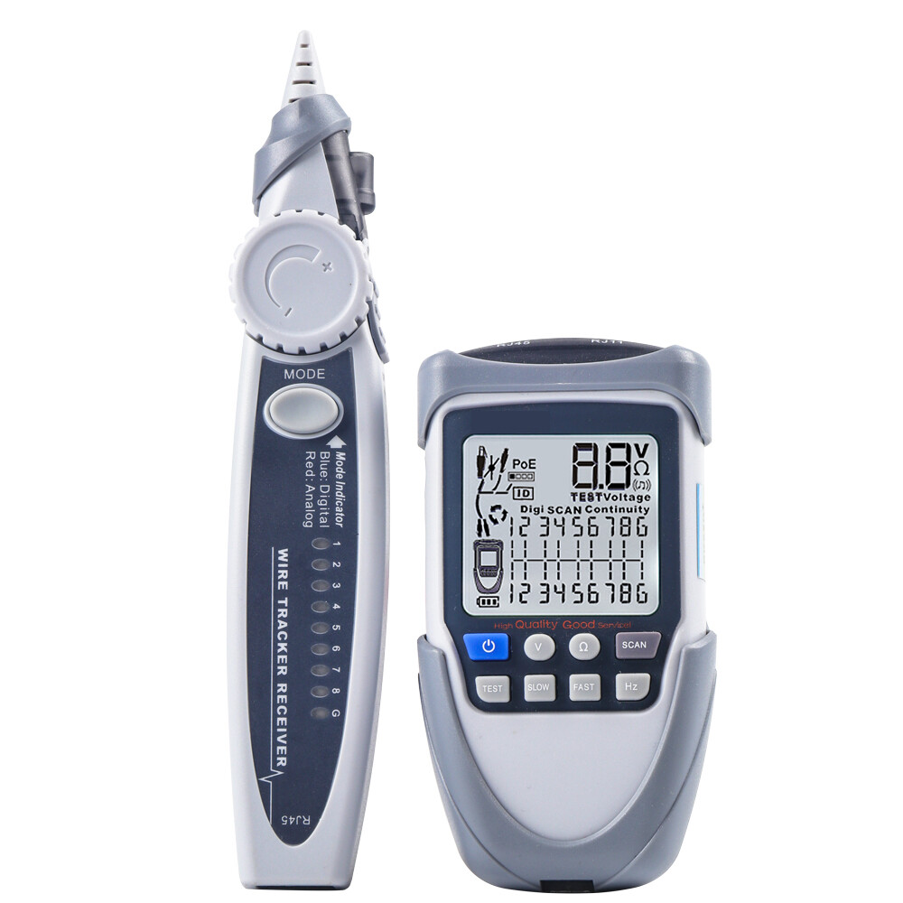 Handheld Portable Network Cable Tester LCD Large Screen Display Digital O2N9