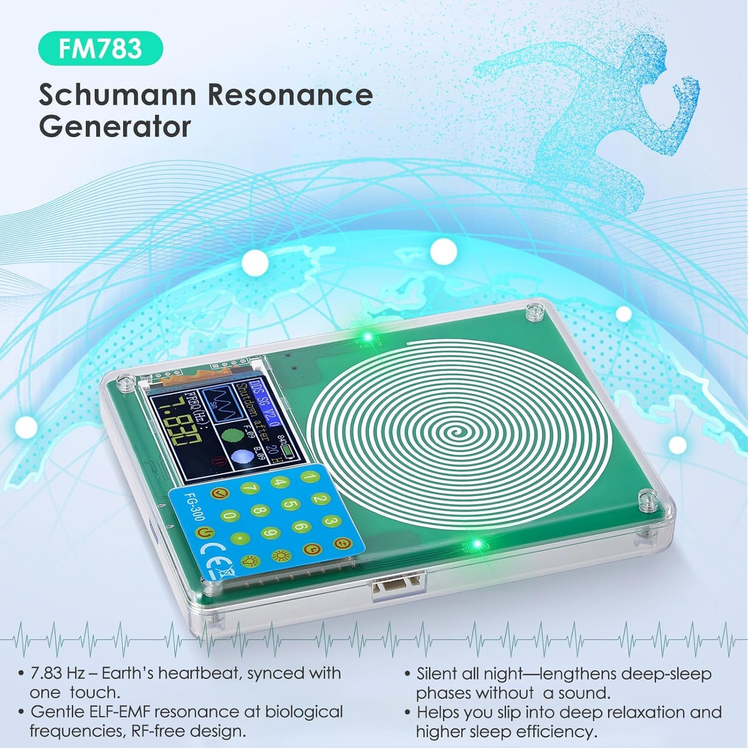 Schumann Resonance Generator USB-C Powered, 7.83Hz Ultra Low-Frequency Generator