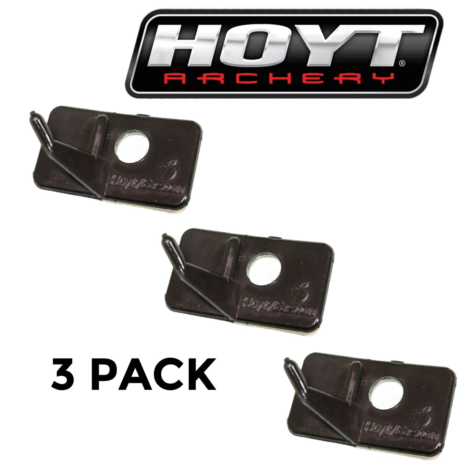 3 PACK Hoyt RECURVE BOW - ARROW REST SELF - ADHESIVE STICK ON Archery RH or LH