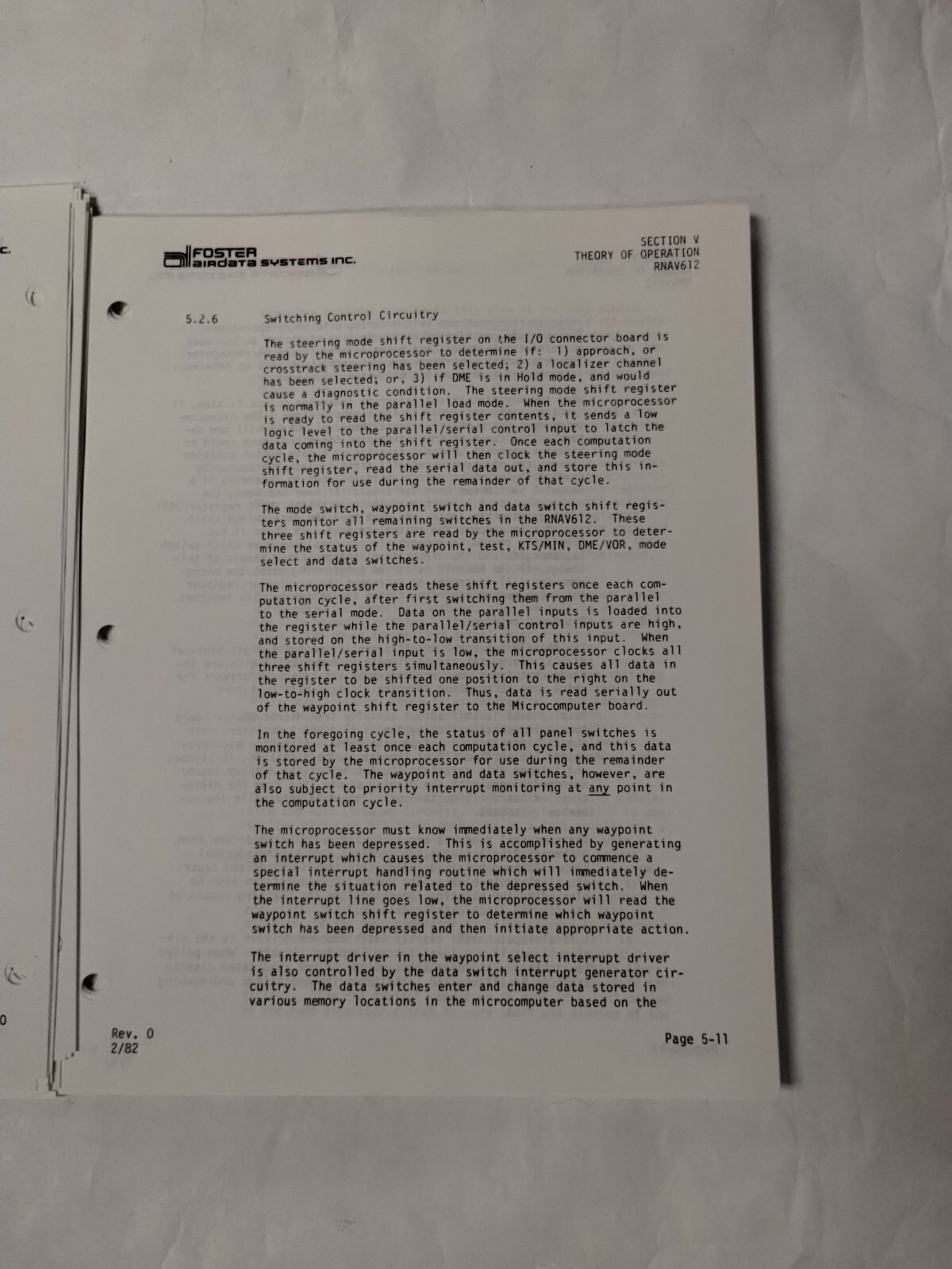 Foster RNAV612 Area Navigation System Installation & Maintenance Manual-Copy