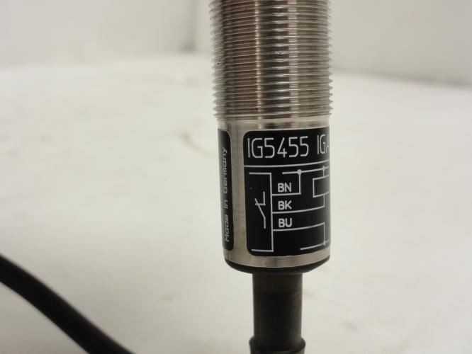204502 New-Incomplete; ifm IG5455 Inductive Sensor (NO Mounting Nuts)