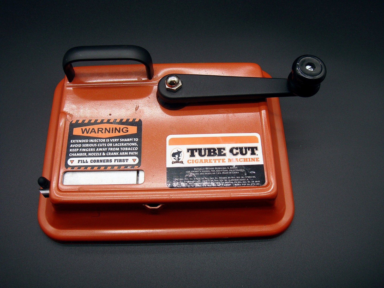 Gambler Tube Cut Tabletop Cigarette Making Machine Injector 100's & King Size