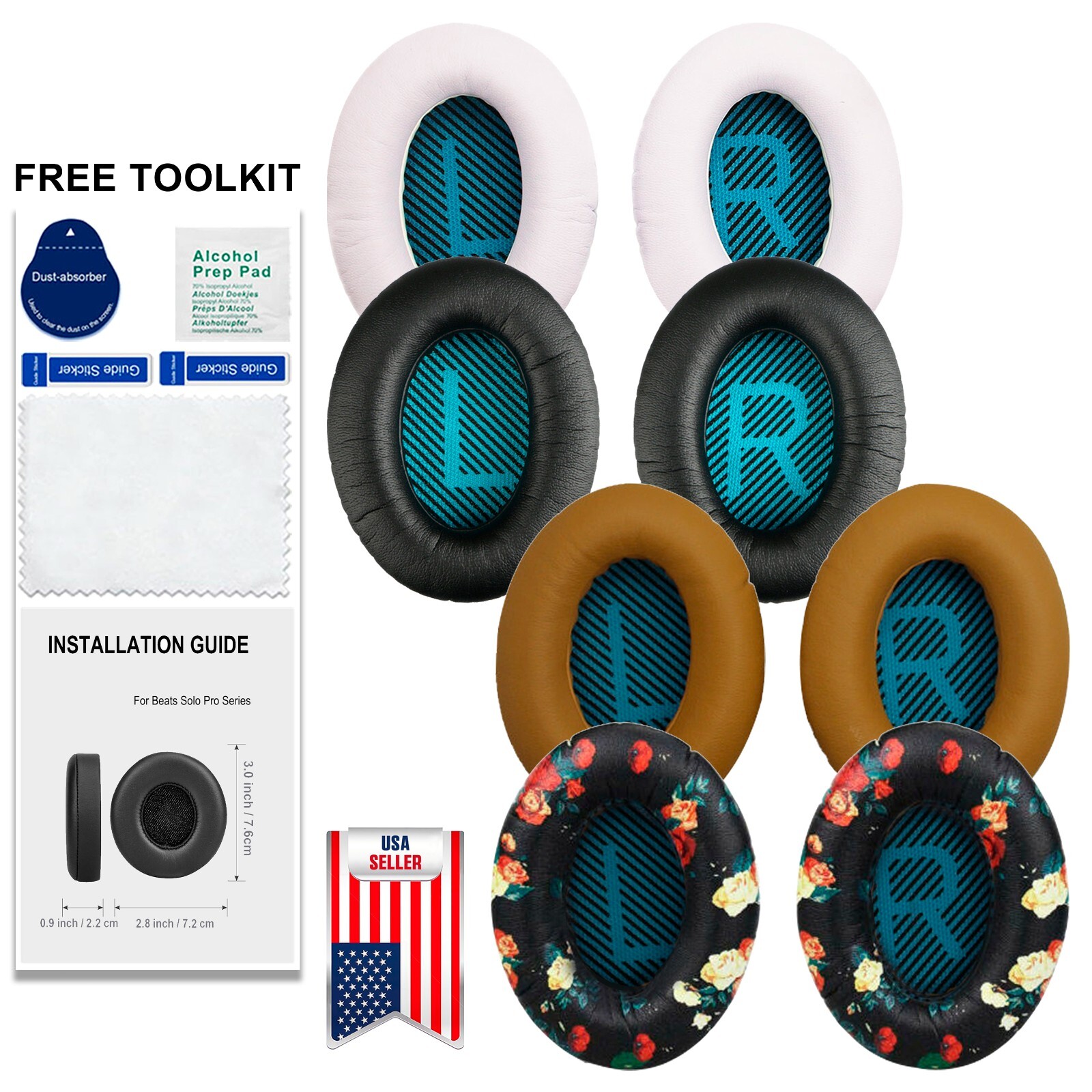 1Pair Ear Pads Cushion Replacement For Bose QuietComfort QC15 QC25 AE2 Headphone