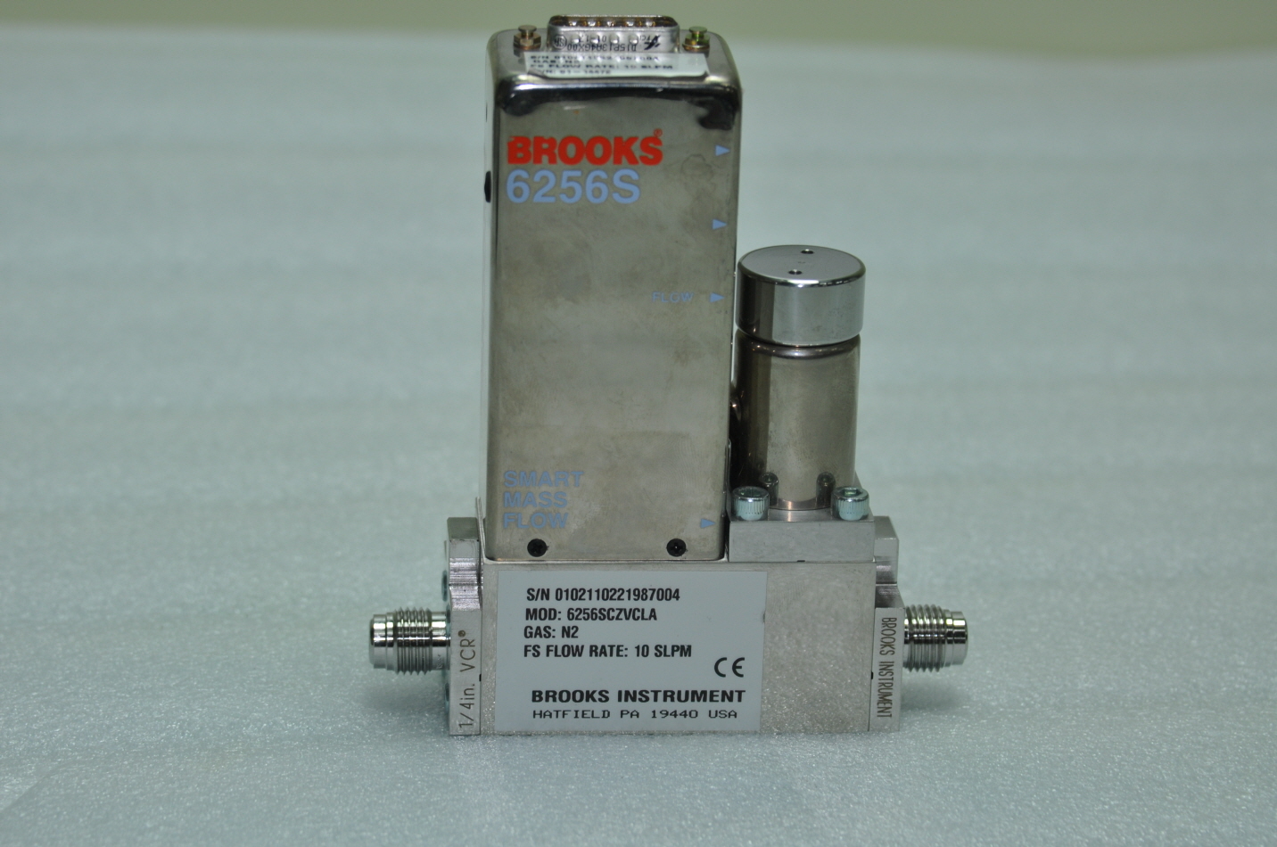 Brooks 6256SCZVCLA SMART Mass Flow Controller N2 10 SLPM