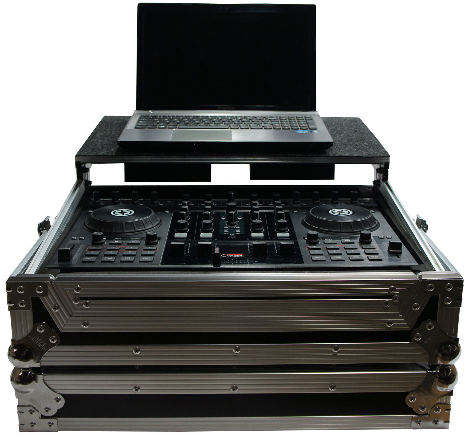 Harmony HCTKS4LT Flight Glide Laptop Stand Custom Case for Numark Mixtrack Pro