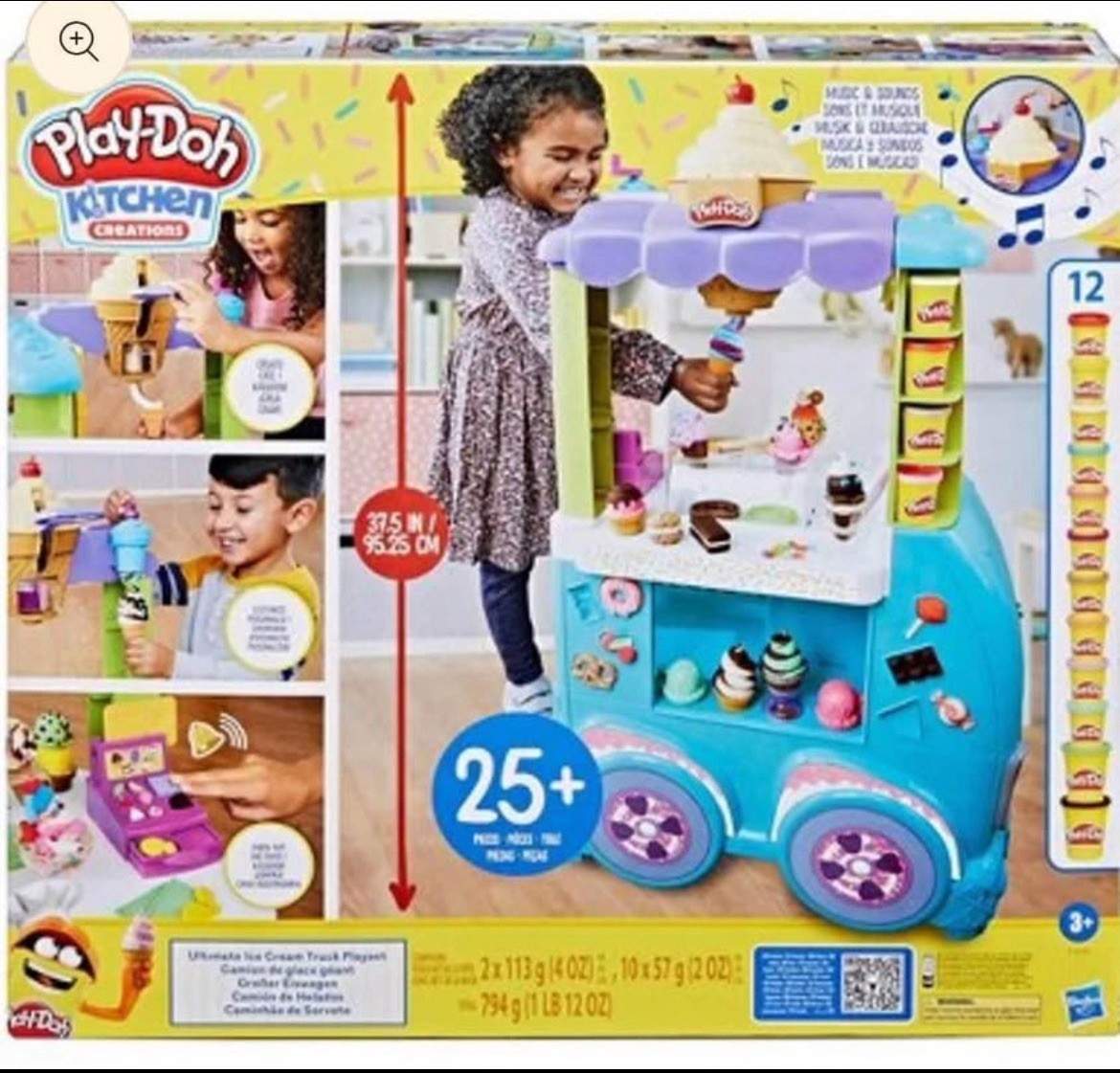 Play-Doh Kitchen Creations Ultimate Ice Cream Truck Toy Playset * play dough