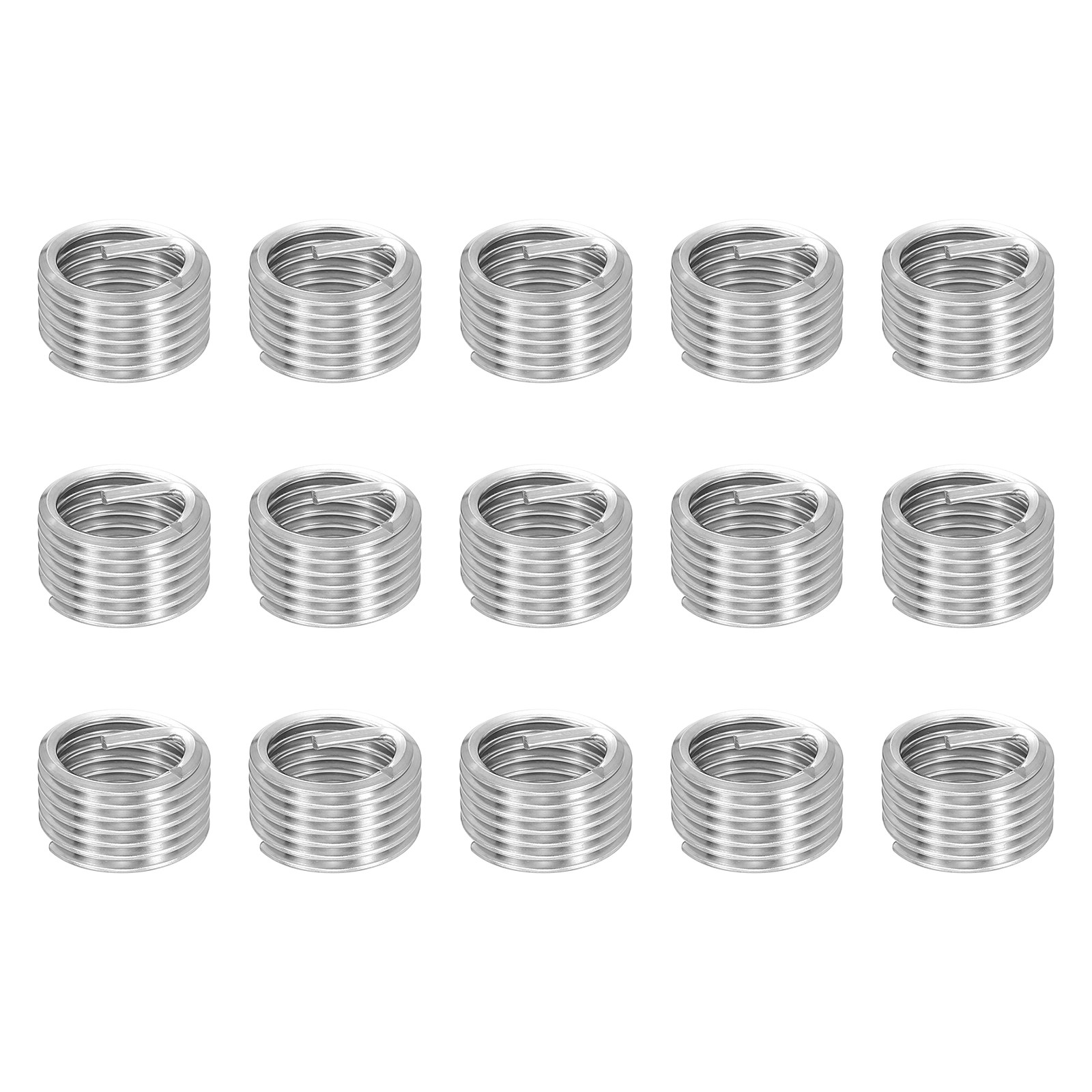 15pcs Wire Thread Inserts M16 x 2 x 1D Metric Helical Threaded Sleeve