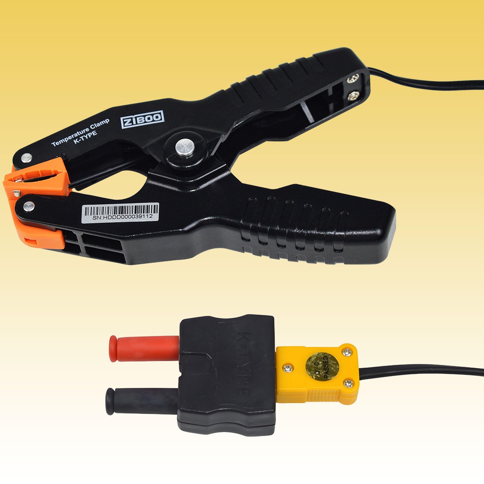 69140 K-Type Thermometer, Pipe Temperature Clamp for HVAC/Multimeter, Temperatur