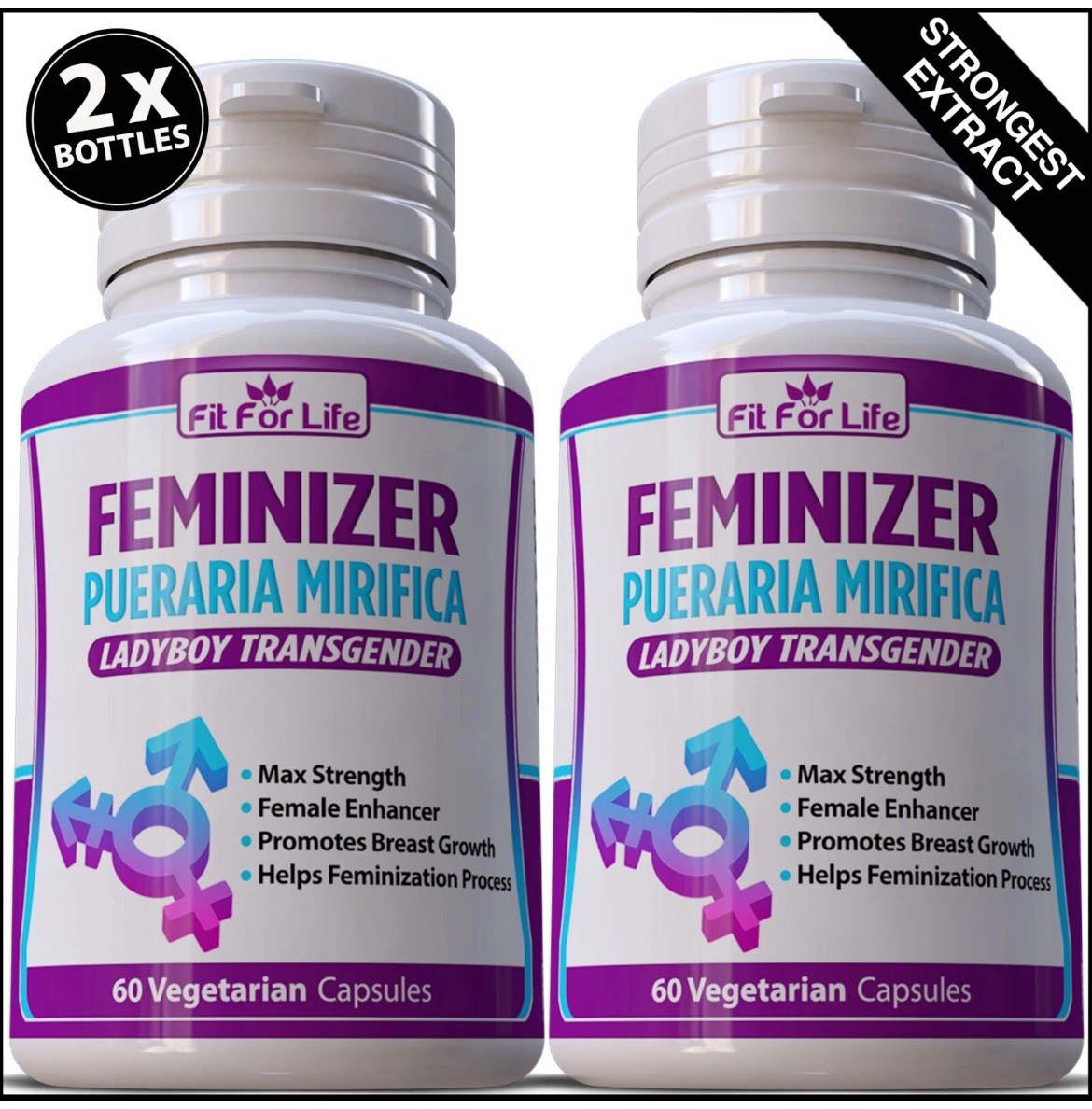 Pueraria Mirifica 5000mg Breast Growth Female Enlargement Bust Enhancer 2 PACK