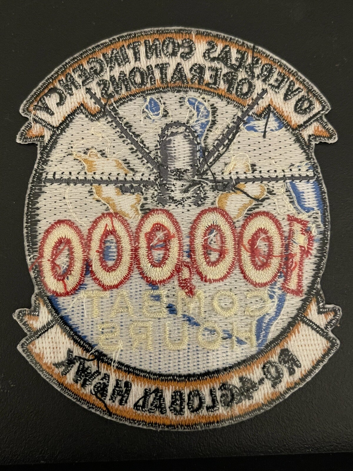 Navy USAF Northrop Grumman RQ-4 Global Hawk 100,000 Combat Flight Hours Patch