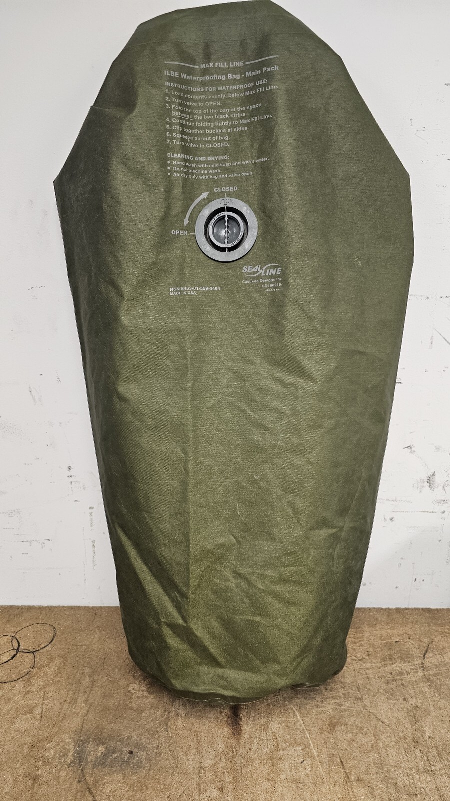 USGI USMC Seal Line ILBE WATERPROOF LINER 65L Dry Bag  Field Pack FREE SHIPPING
