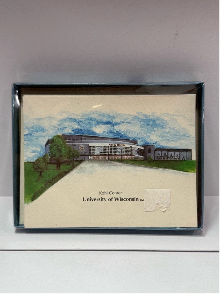 VTG University of Wisconsin Kohl Center Note Card Set – Boxed - Badgers - NOS