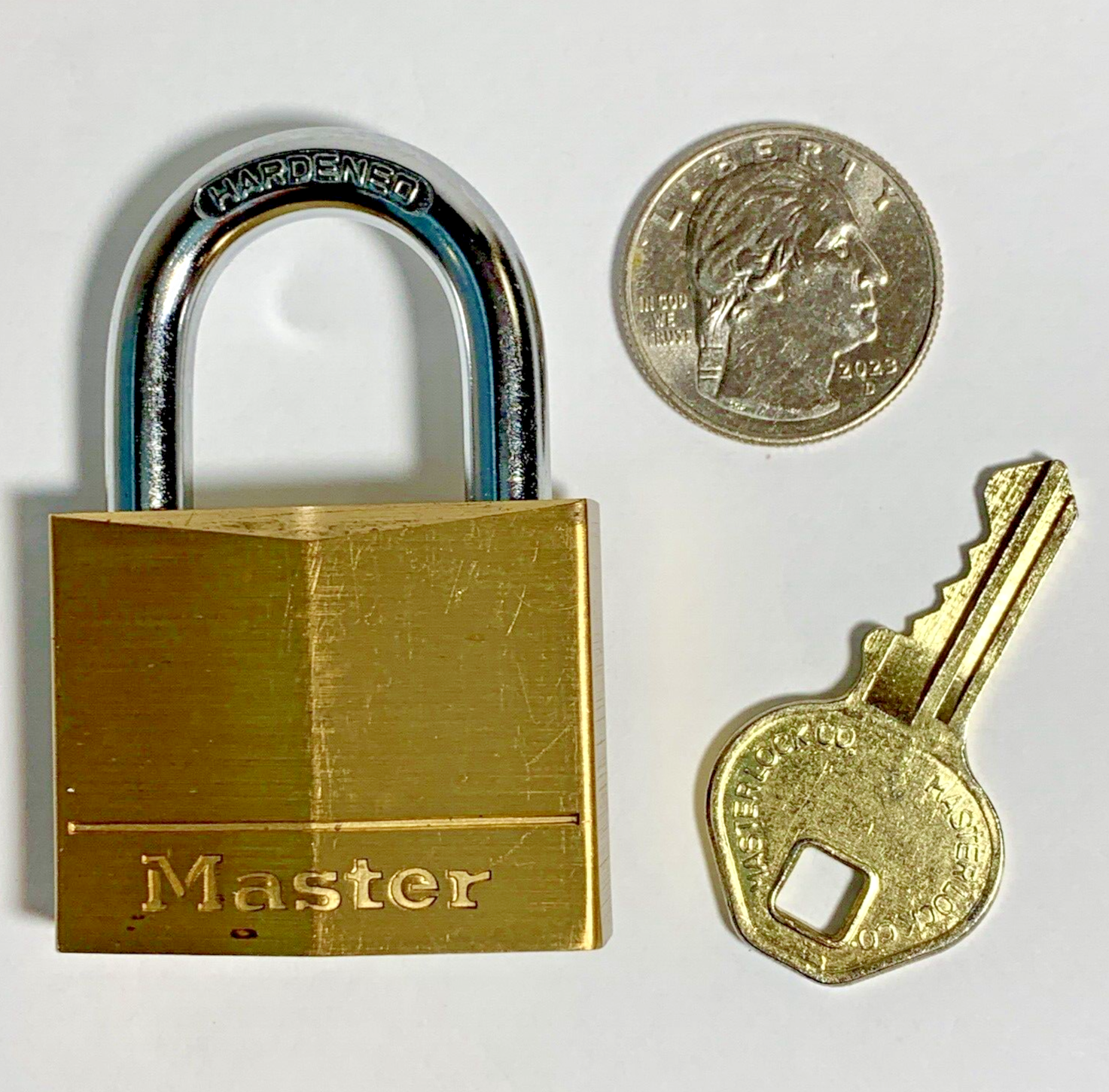 3 Padlocks - 2 Master & 1 EM-D-KAY - All Look & Work Great - Free Priority Mail