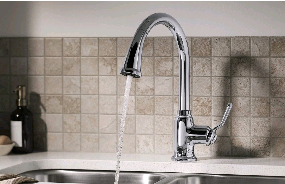 STERLING KOHLER  24272-CP Pull-Out Kitchen Faucet Chrome Polished Brand New Box