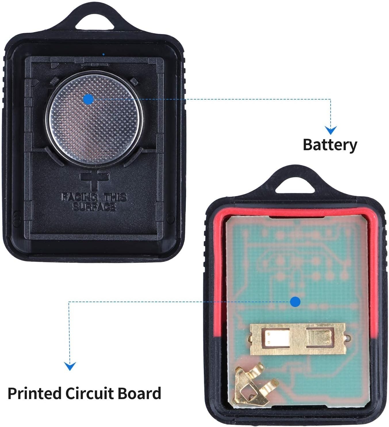 Remote Control Key Fob Replacement Compatible for 1998-2016 315Mhz 2pc
