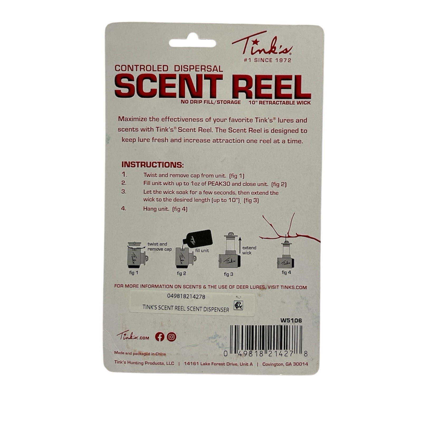 Tinks Scent Reel Retractable Scent Wick