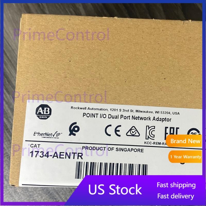 New Factory Sealed AB 1734-AENTR Point I/O Dual Port Adaptor Module 1734AENTR