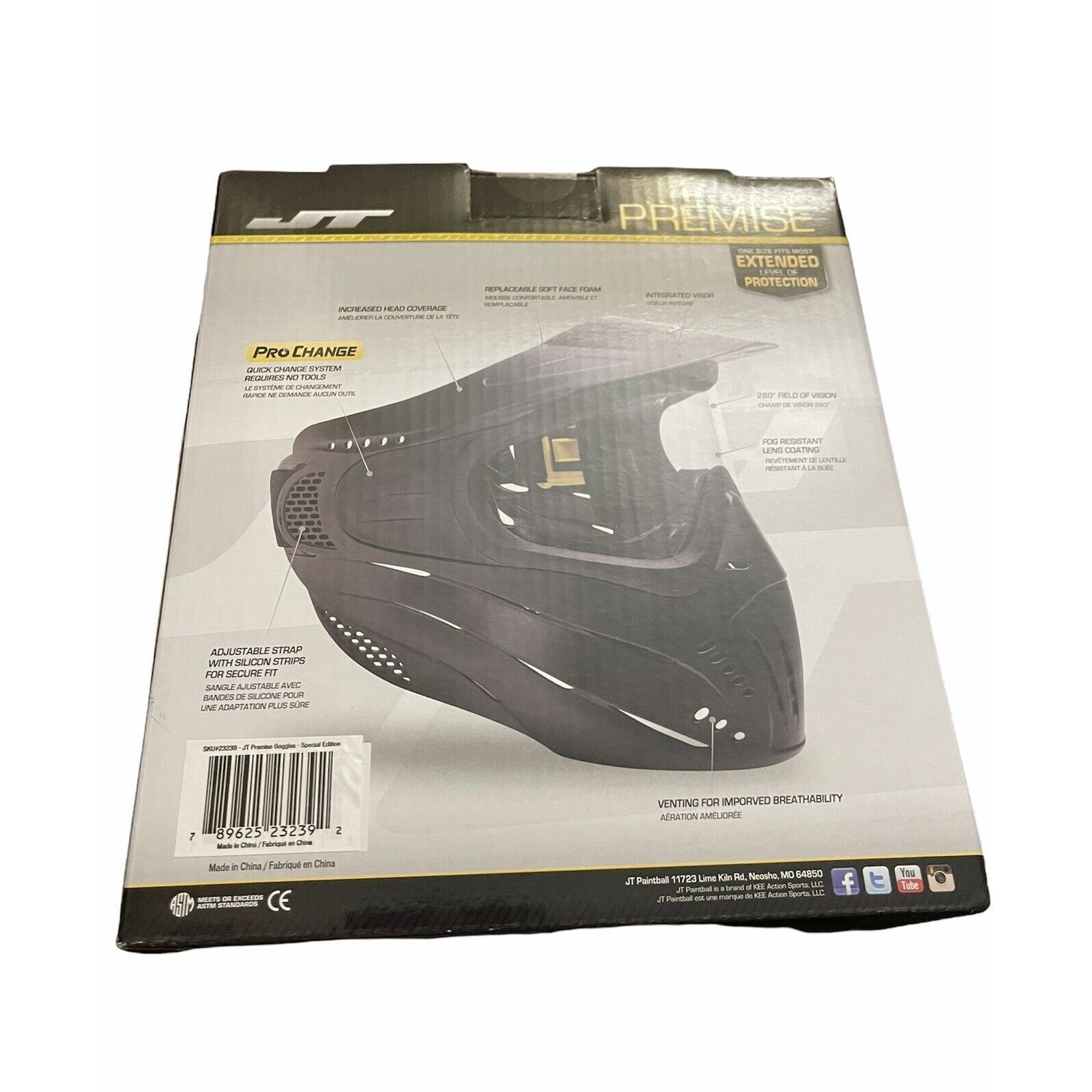 Headshield JT Premise Pro Change Lens & Foam Quick Change System One Size
