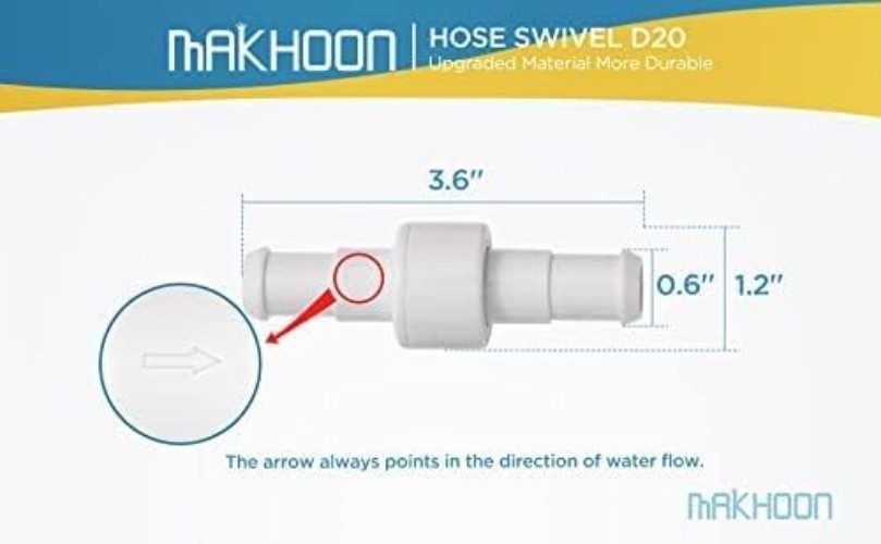 Pool Cleaner Hose Swivel and Nut Set for Efficient Maintenance Tasks